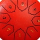 thumbnail image 3 of Tambor Lluvia Instrumento Handpan Lengua Acero 6 Pulgadas 8 Notas Regalo, 3 of 9