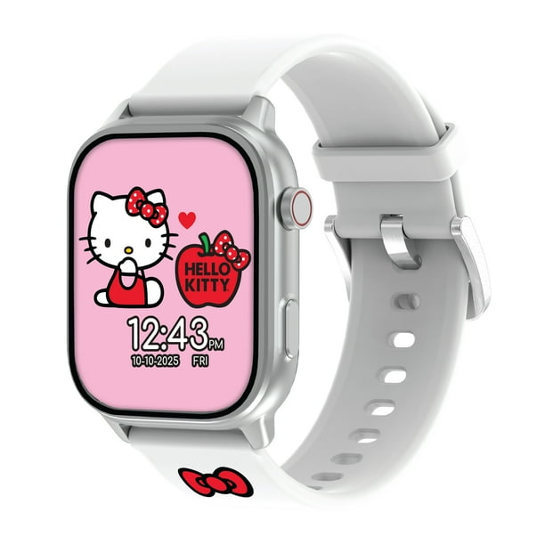 即日発送可⭕️SanrioxALEXIASTAM HelloKittyBigTee Hello Kitty Adult iTime Digital Smart Watch with White and