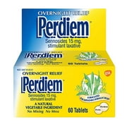 Perdiem Pills Overnight Relief 60 Each (Pack of 10)