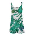 thumbnail image 4 of IROINID Short une Pièce pour Femmes, Short d'Été Confortable et Décontracté pour Femmes à Bretelles Imprimé avec Poches Combinaison Short Vert Menthe TG, 4 of 5