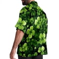 thumbnail image 3 of Saint Patrick's Day Men's Short Sleeve Casual Printed Button Down Beach Shirt Summer Unisex Top, 3 of 6