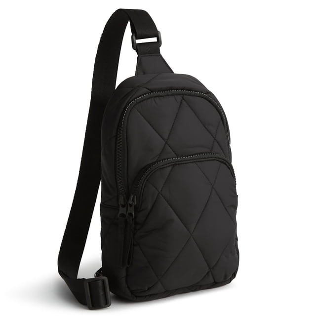 Vera Bradley Mochila Lorman Sling de nailon para mujer, Noche sin luna, Talla única