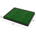 thumbnail image 6 of Reusable Dog Grass Pad with Tray 35" x 23", Puppy Potty Pads with Drainage Holes, Artificial Grass Washable Dog Pee Mat for Indoor Pet Training, 6 of 6