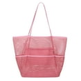 thumbnail image 2 of Bolso de playa Salvador de malla multifunción rosa, 2 of 10