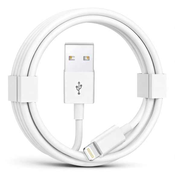 Cable Lightning a USB iKeloah de 1 m, certificado MFi, blanco