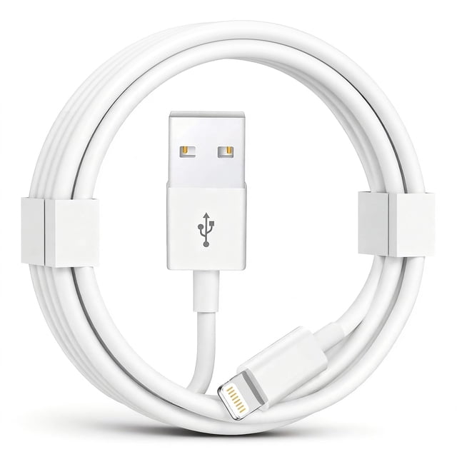 Cable Lightning a USB iKeloah de 1 m, certificado MFi, blanco