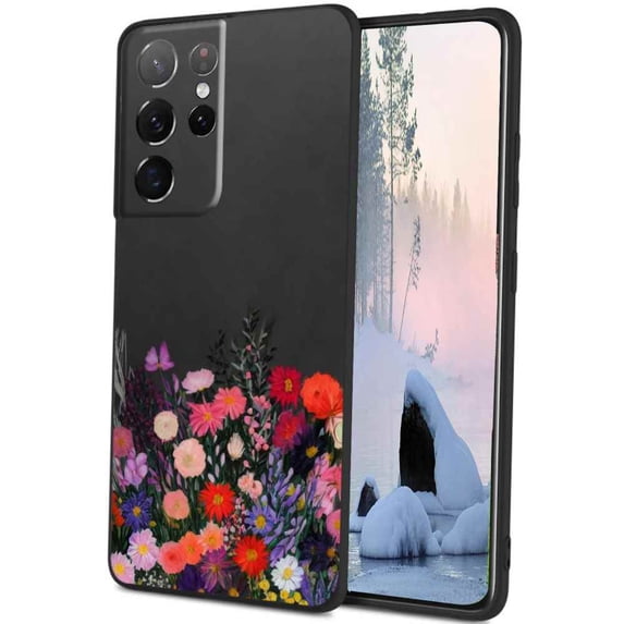 Flowers-11-143 Phone Case, Degined for Samsung Galaxy S23 Ultra Case Men Women, Flexible Silicone Shockproof Case for Samsung Galaxy S23 Ultra