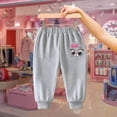 thumbnail image 2 of Gyexs Parachute Pants for Boys Girls Lightweight Cargo Hiking Athletic Pants Back To School Clothes Girls Bell Bottom Pants Sweat Pants (Grey, 3-4 Years), 2 of 5