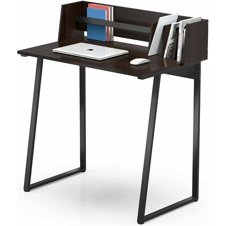 storage desk fitueyes writing study computer space metal wood