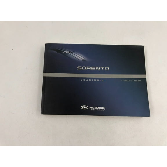 2011 Kia Sorento Owners Manual OEM D03B52028