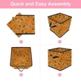 thumbnail image 6 of RATGDN Collapsible Fabric Cube Storage Bin with Double Handles for Living Room Bedroom Office Black - Orange Juice Fruit, 6 of 7