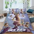 thumbnail image 2 of La Era del Hielo Conjunto de sábanas temático, trío de piezas, cómodo y amigable con la piel, diseño único, regalo de decoración para el hogar para familiares, amigos y fans, 90 cm * 190 cm, 2 of 6