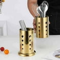 thumbnail image 4 of Sokhug Kitchen Utensil Holder for Countertop (H6.7” x W4.1”), Stainless Steel Cooking Utensil Caddy for Tools, Spatulas, Spoons, Silverware & More, Cooking Utensil Organizer, Kitchen Decor, 4 of 6