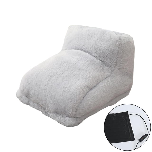 ☮Electric Foot Warmer 3-Level Heating Slippers Feet Timer with Warmer H4I1