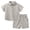 Beige, variant on Xudanell Toddler Baby Boy Linen Outfits Solid Color Short Sleeve Lapel Button Down Shirt and Shorts Summer Clothes Set (Army Green, 2-3 Years)