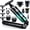 green, variant on Back Shaver for Men, LED Display, 5 in 1 Mens Back Shaver Rechargeable with Long Handle, Safety Lock, IPX7, Multi-Functional Back Trimmer for Men,(Purple)