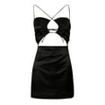 thumbnail image 4 of Bigersell Robe d'Été Sans Manches pour Femmes, Robe à Bretelles Sans Manches Imprimée, Décontractée, Quotidienne, Longue Maxi, Robe Mini Grande Taille pour Femmes Style 31170, Robe sous le Genou pour Femme Noire m, 4 of 5