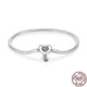 thumbnail image 1 of Bracelet Silver 925 Original Snake Chain 17-20 Evil Eye Heart Star Zircon for Charms Beads Pendant Birthday Jewelry Making Gifts, 1 of 5