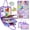 Purple Merpeople, variant on Toddler Busy Board Montessori Toys for Boys, Sensory Book Educational Activities for Learning Fine Motor Skills, Birthday Gifts for Boys Toddlers, Travel Toys for Airplane Car, Blue Dinosaur