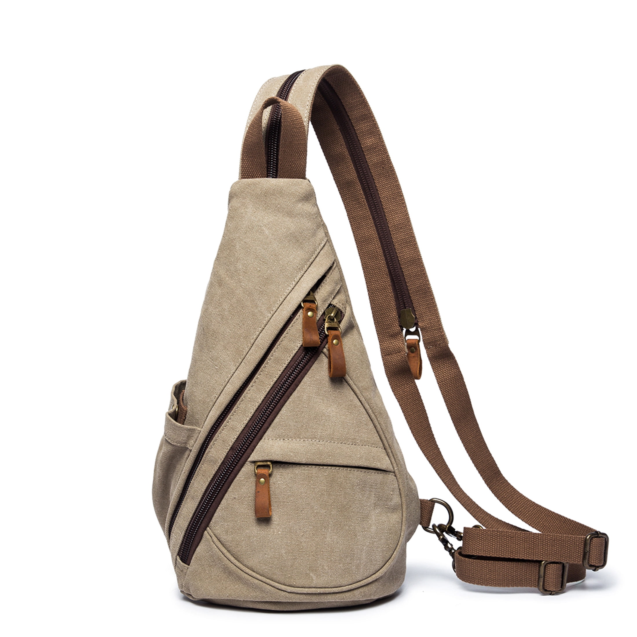 KL928 Canvas Sling Bag for Women Sling Backpack Crossbody Shoulder Bag