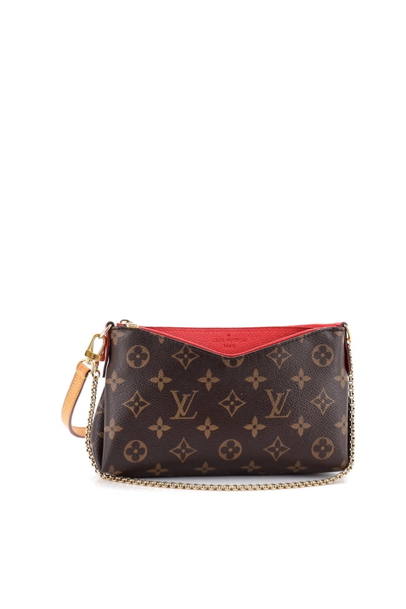 Pre-Owned Pallas Clutch Monogram Canvas with Leather By Rebag