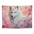 thumbnail image 5 of BCIIG Wolf Flowers Anime Art Tapestry Wall Hanging Unique Style Graphic Tapestries Home Wall Decor for Living Room Bedroom Apartment Farmhouse Dorm 40x60inch, 5 of 6