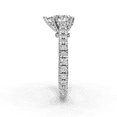 thumbnail image 2 of Ember Jewel 1.8 Ct Pear Cut Moissanite Engagement Ring - Side Stone Solitaire with Accents Ring - 14K White Gold Plated Ring - Wedding Jewelry - Chic Moissanite Ring for Special Occasions, 2 of 3