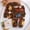 Brown, variant on VeFlora Toddler Boys Outfit Sets 2 PC- Long Sleeve Kids Fall Winter Clothes Cute Casual Cotton T Shirts and Pants