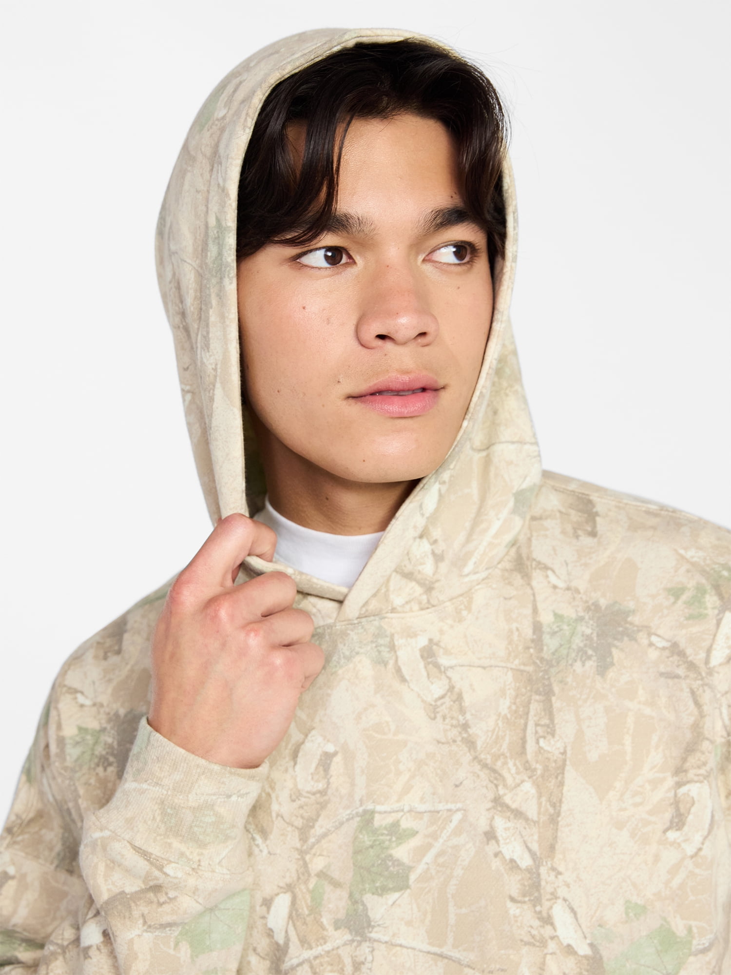 No Boundaries Oversized Hoodie with Long Sleeves, Men's XS-4XLT