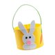 thumbnail image 5 of Cesta de Pascua vacía, reutilizable, decoración decorativa, recuerdo de fiesta con asa para niños Amarillo, 5 of 8