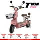 thumbnail image 2 of Bicimoto Eléctrica BIKEON TWIN PLUS Rosa 700W 48V 20Ah, hasta 35km/h y 50km Autonomía, Rodado 14”, Suspensión Delantera y Trasera, Frenos de Tambor, Canastilla, Luces LED, Alarma Antirrobo, 2 of 10
