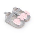 thumbnail image 3 of Yoyauz Baby Girl Mary Jane Shoes Anti Slip Rubber Sole Ballet Slippers Princess Dress Wedding Shoes Newborn Kids Shoes Toddler Shoes（0-12 Month）, 3 of 8