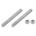 thumbnail image 1 of Tige Entièrement Filetée 1/2 Pouces-13, 2 Pcs Vis Filetées en Acier Inoxydable 304 de 4 Pouces de Long, 1 of 7