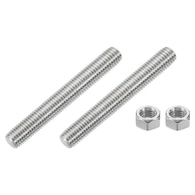 Tige Entièrement Filetée 1/2 Pouces-13, 2 Pcs Vis Filetées en Acier Inoxydable 304 de 4 Pouces de Long