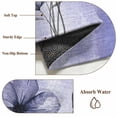 thumbnail image 6 of Round Rugs 5Ft, Purple Floral Round Area Rug Washable Indoor Throw Carpet, Vintage Botanical Gradient Pastel Painting Soft Non Slip Circle Rug for Cabinet Bathroom Home Decor Aesthetic, 6 of 8