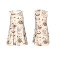 thumbnail image 3 of Bixox Robe Sans Manches à Imprimé Floral Poulet pour Femmes avec Poches, Robe Décontractée Longueur Genou pour l'Été-Moyen, 3 of 7