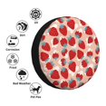 thumbnail image 4 of Rateoe Red Strawberry Pattern Tire Cover Wheel Protectors Weatherproof Wheel Covers Universal Fit for Trailer Rv SUV Truck Camper Travel Trailers Accessories-17 inch, 4 of 6