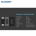thumbnail image 6 of ELEGRP USB Outlets Receptacles, USB C Wall Outlet, 25W 5.0 Amp High Speed Charging USB Electrical Outlet, 20 Amp Tamper-Resistant Outlet with USB C Ports, UL Listed, Wall Plate Included, 6 of 9