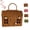#A, variant on Rattan House Basket, House Shaped PP Rattan Basket with Lid & Handle, Vintage Woven Container for Daily Storage (#D)