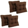 thumbnail image 1 of 19-inch Squared Spun Polyester Tufted Dining Chair Cushion (Set of Four), 1 of 3