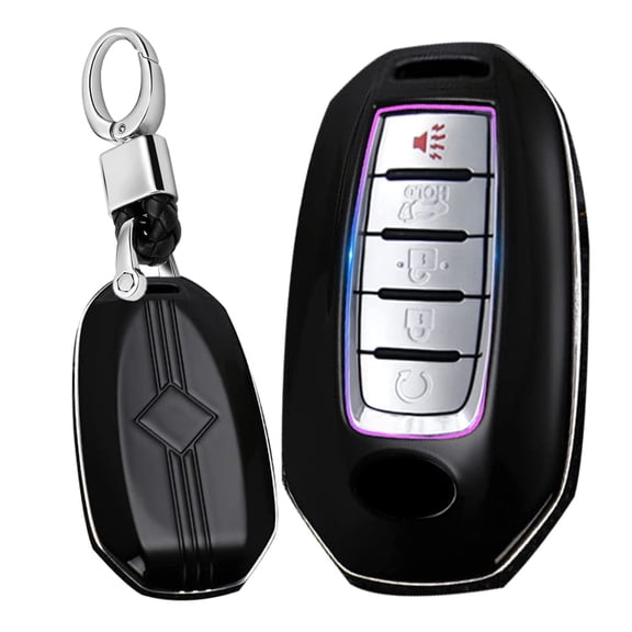 ABS Plastic 3/4/5 Button Key Fob Cover for Infiniti Q50 Q60 QX50 QX55 QX60 2018-2023 Keyless Key Case with Keychain