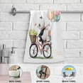 thumbnail image 4 of Coolnut Watercolor Panda Hand Towels 2 PCS, Ultra Soft and Highly Absorbent, Spring Floral Bike Decorative Fingertip Towel for Home, Bathroom, Kitchen, 28.3"x14.4", 4 of 4