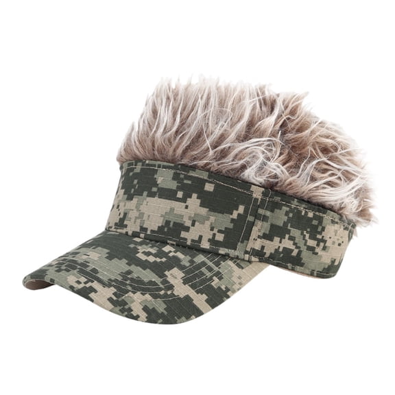 DAPRZIY Men's Wig Cap with Adjustable Strap Women Colorful Sun Baseball Hats for Outdoor Sports Funny Gift Green