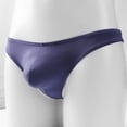 thumbnail image 5 of Yongwang Mens Low Rise Ice Silk Thong Underwear U Convex Triangle Lightweight Sport Daily Underwear, 5 of 6