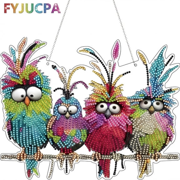 Diamond Art Hanging Kit DIY Diamond Art Painting Double Sided Diamond Art Craft Kit Easy Hanging Diamond Art Painting Diamond Art Ornament for Living Room Bedroom