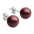 thumbnail image 3 of Set Collar Dije Perla Arete Pulsera Zvezda Plata 0.925 Mujer vino Unitalla, 3 of 4