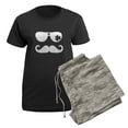 thumbnail image 5 of CafePress - Shamrock Sunglasses Mustache Women's Dark Pajamas - Women's Short Sleeve Print T-Shirt and Pants Dark Cotton Pajama Set, 5 of 7