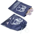 thumbnail image 2 of 10 Pieces Shoe Bag With Drawstring, Dust Proof Travel Shoe Organizer Bag With Visual Window For Boots, High Heels, Shoes and Sandals, 2 of 7