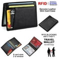 thumbnail image 4 of Leather Credit Card Case Ultra-thin Card Holder Protective Card Wallet with ID Window, 4 of 7