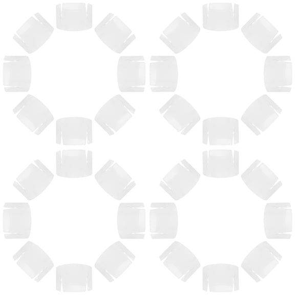 LABSERRON Balloon Buckle White Stable Simple Operation for Party Decorations 100Pcs